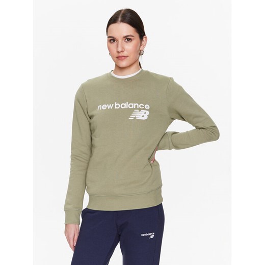New Balance Bluza Classic Core WT03811 Zielony Relaxed Fit ze sklepu MODIVO w kategorii Bluzy damskie - zdjęcie 182601752