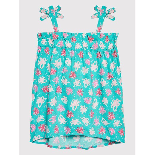 United Colors Of Benetton Sukienka letnia 42BQ0V003 Niebieski Regular Fit ze sklepu MODIVO w kategorii Sukienki dziewczęce - zdjęcie 182601772