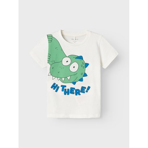 NAME IT T-Shirt Hellan 13226093 Biały Regular Fit ze sklepu MODIVO w kategorii Koszulki niemowlęce - zdjęcie 182601800