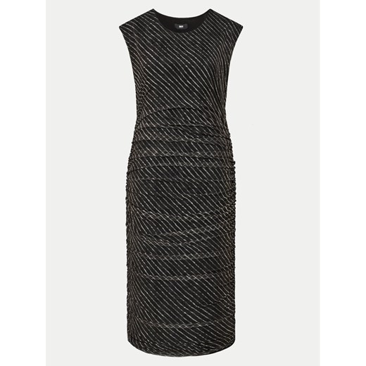 DKNY Sukienka koktajlowa P4ADEWPO Czarny Regular Fit ze sklepu MODIVO w kategorii Sukienki - zdjęcie 182601840