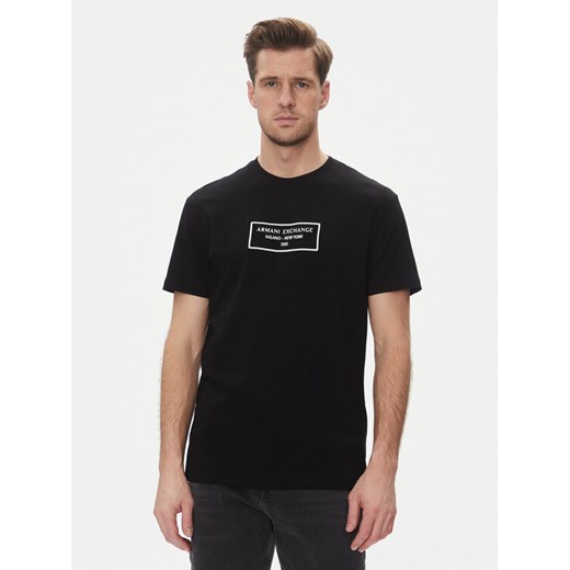 Armani Exchange T-Shirt XM000552 AF10356 UC001 Czarny Regular Fit ze sklepu MODIVO w kategorii T-shirty męskie - zdjęcie 182601861