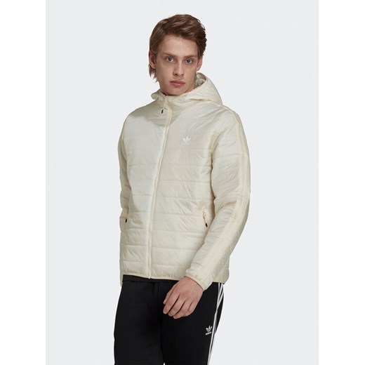 adidas Kurtka puchowa Puffer HL9213 Écru Regular Fit ze sklepu MODIVO w kategorii Kurtki męskie - zdjęcie 182601924