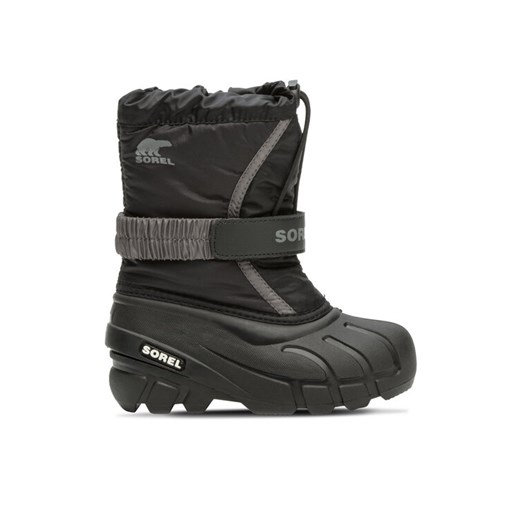 Sorel Śniegowce Childrens Flurry™ Boot 2114082016 Czarny ze sklepu MODIVO w kategorii Buty zimowe dziecięce - zdjęcie 182601940