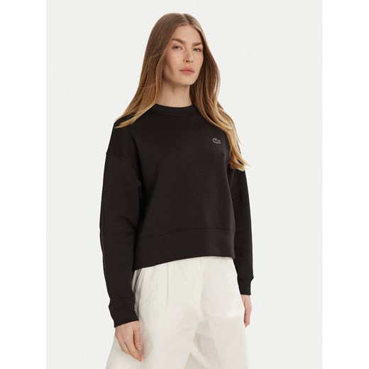 Lacoste Bluza SF5614 Czarny Oversize ze sklepu MODIVO w kategorii Bluzy damskie - zdjęcie 182602001