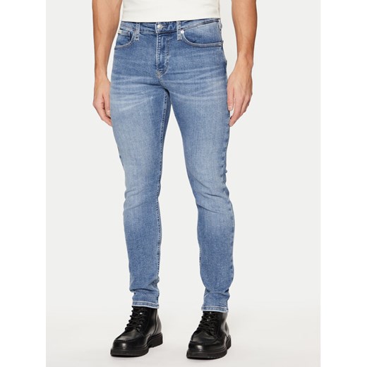 Calvin Klein Jeans Jeansy J30J326463 Niebieski Skinny Fit ze sklepu MODIVO w kategorii Jeansy męskie - zdjęcie 182602064