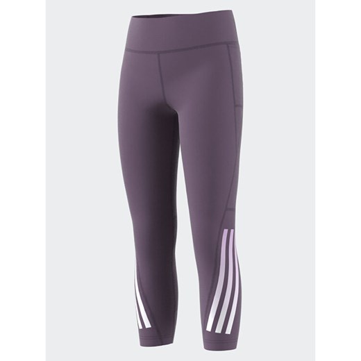 adidas Legginsy Training AEROREADY 3-Stripes High-Rise 7/8 Optime Pocket 13_14Y MODIVO