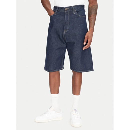 Jack&Jones Szorty jeansowe Ron 12272214 Granatowy Baggy Fit ze sklepu MODIVO w kategorii Spodenki męskie - zdjęcie 182602153