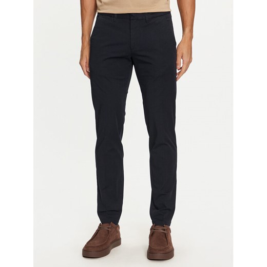 Marc O'Polo Chinosy 428 0189 10230 Granatowy Slim Fit ze sklepu MODIVO w kategorii Spodnie męskie - zdjęcie 182602174