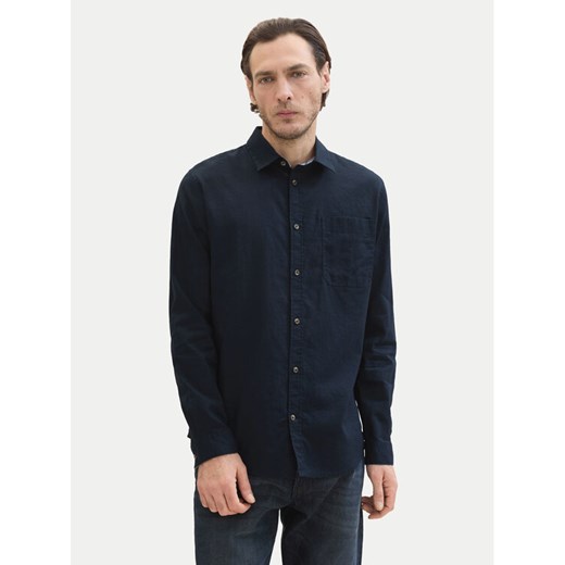 Tom Tailor Koszula 1040141 Granatowy Regular Fit ze sklepu MODIVO w kategorii Koszule męskie - zdjęcie 182602203