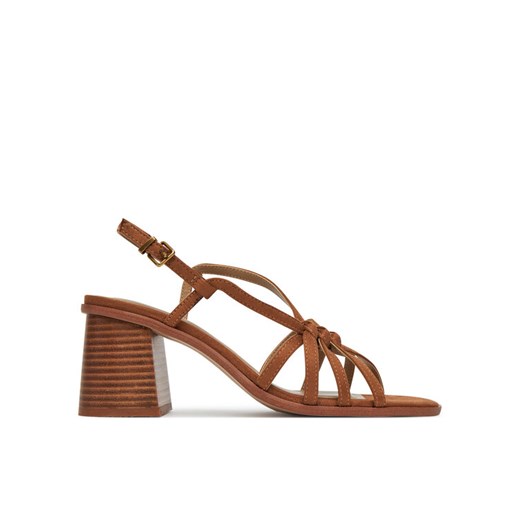 Pepe Jeans Sandały PLS90703 Brązowy ze sklepu MODIVO w kategorii Sandały damskie - zdjęcie 182602234