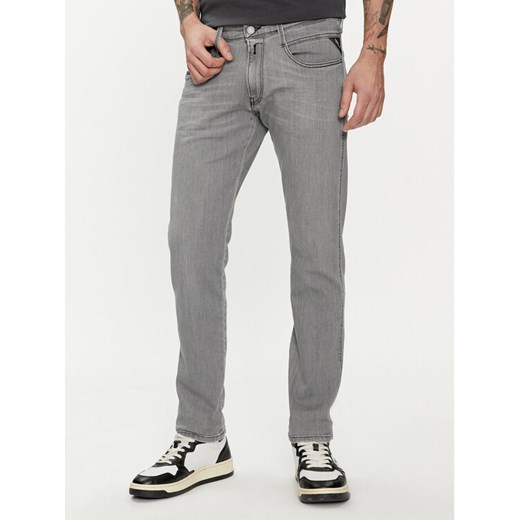 Replay Jeansy M1014.000.51A Szary Slim Fit ze sklepu MODIVO w kategorii Jeansy męskie - zdjęcie 182602282