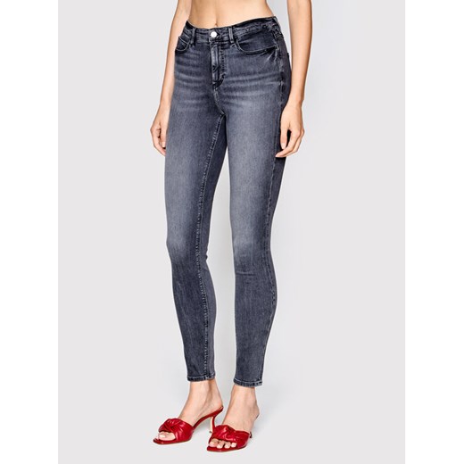 Guess Jeansy W2YA46 D4PZ2 Szary Skinny Fit ze sklepu MODIVO w kategorii Jeansy damskie - zdjęcie 182602320
