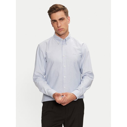 Boss Koszula H-Roan 50520265 Błękitny Slim Fit ze sklepu MODIVO w kategorii Koszule męskie - zdjęcie 182602474