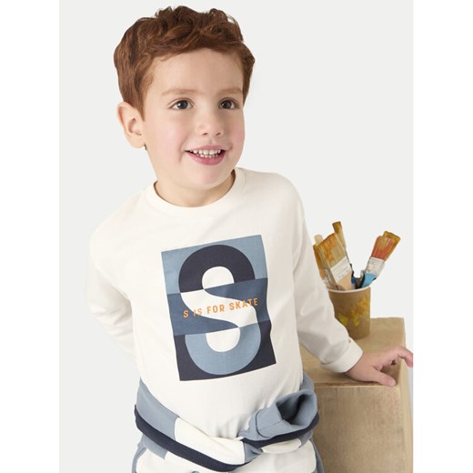 Mayoral Bluzka 4051 Écru Regular Fit ze sklepu MODIVO w kategorii T-shirty chłopięce - zdjęcie 182602484