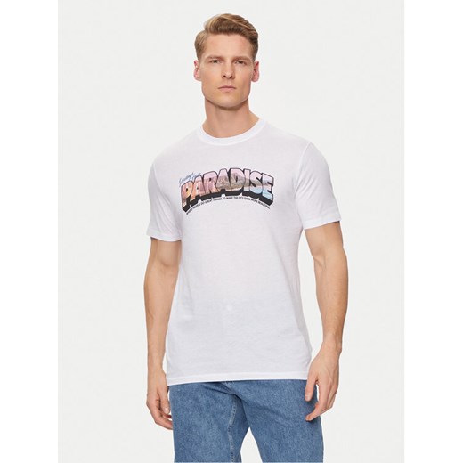 United Colors Of Benetton T-Shirt 3P7XU108X Biały Regular Fit ze sklepu MODIVO w kategorii T-shirty męskie - zdjęcie 182602503