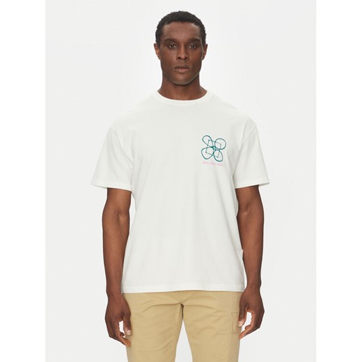 Quiksilver T-Shirt EQYZT08032 Écru Oversize ze sklepu MODIVO w kategorii T-shirty męskie - zdjęcie 182602512