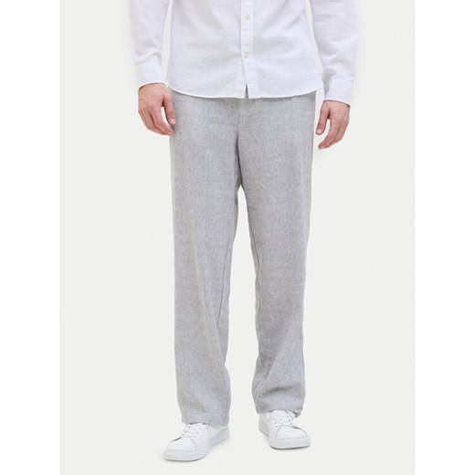 Jack&Jones Chinosy Karl Mykonos 12269371 Szary Loose Fit ze sklepu MODIVO w kategorii Spodnie męskie - zdjęcie 182602514