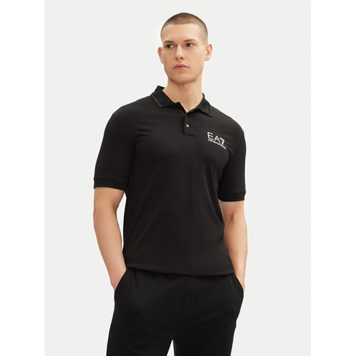 EA7 Emporio Armani Polo 7M000300 AF13739 UC001 Czarny Slim Fit ze sklepu MODIVO w kategorii T-shirty męskie - zdjęcie 182602520