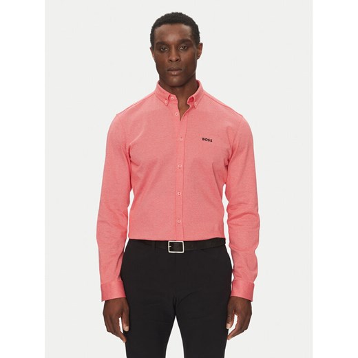 BOSS Koszula 50533163 Czerwony Regular Fit ze sklepu MODIVO w kategorii Koszule męskie - zdjęcie 182602602