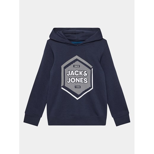 Jack&Jones Junior Bluza 12237091 Granatowy Regular Fit ze sklepu MODIVO w kategorii Bluzy chłopięce - zdjęcie 182602652