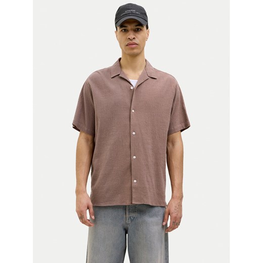 Jack&Jones Koszula Luke 12255781 Brązowy Relaxed Fit ze sklepu MODIVO w kategorii Koszule męskie - zdjęcie 182602683