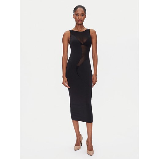Wolford Sukienka koktajlowa Satin Sheer 57176 Czarny Slim Fit ze sklepu MODIVO w kategorii Sukienki - zdjęcie 182602694