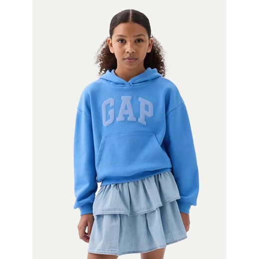 Gap Bluza 870903 Niebieski Regular Fit ze sklepu MODIVO w kategorii Bluzy dziewczęce - zdjęcie 182602730