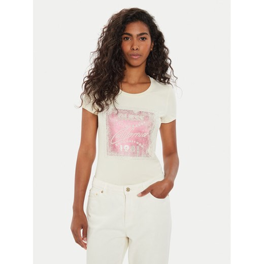 Guess T-Shirt W4YI24 J1314 Écru Regular Fit Guess XL MODIVO