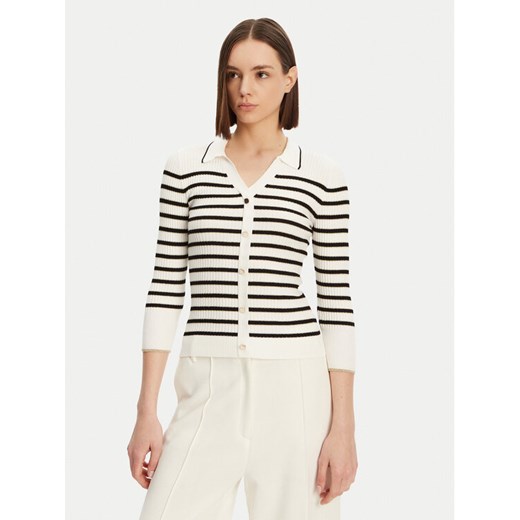 Morgan Kardigan 251-MAEL Biały Slim Fit ze sklepu MODIVO w kategorii Swetry damskie - zdjęcie 182602821