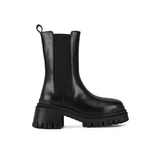 Badura Botki IRINA-01W4-001 Czarny ze sklepu MODIVO w kategorii Botki - zdjęcie 182602862