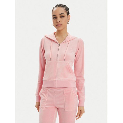 Juicy Couture Bluza Robertson JCAP176 Różowy Slim Fit ze sklepu MODIVO w kategorii Bluzy damskie - zdjęcie 182602871