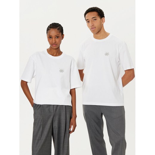 Filling Pieces T-Shirt Unisex Embroidered Knot 7449986 Biały Regular Fit ze sklepu MODIVO w kategorii T-shirty męskie - zdjęcie 182602881