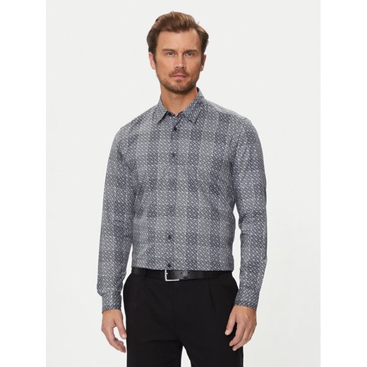 Boss Koszula Liam 50521641 Szary Regular Fit ze sklepu MODIVO w kategorii Koszule męskie - zdjęcie 182602883