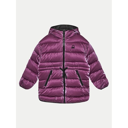 United Colors Of Benetton Kurtka zimowa 2OIMCN05G Fioletowy Regular Fit ze sklepu MODIVO w kategorii Kurtki dziewczęce - zdjęcie 182602884