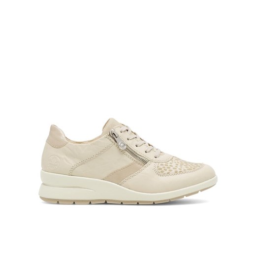 Rieker Sneakersy L4821-60 Écru ze sklepu MODIVO w kategorii Półbuty damskie - zdjęcie 182602894