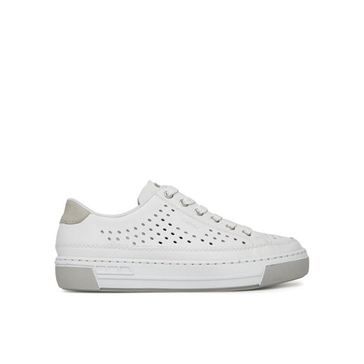 Rieker Sneakersy L8849-80 Biały ze sklepu MODIVO w kategorii Buty sportowe damskie - zdjęcie 182602910