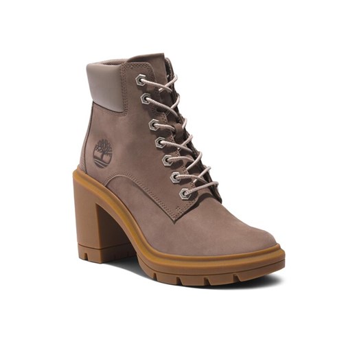 Timberland Botki Allington Heights 6In TB0A5Y6Z9291 Beżowy ze sklepu MODIVO w kategorii Workery damskie - zdjęcie 182602933