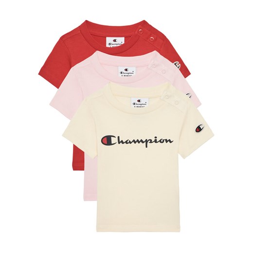 Champion Komplet 3 t-shirtów 306900 Kolorowy Regular Fit ze sklepu MODIVO w kategorii Koszulki niemowlęce - zdjęcie 182602944