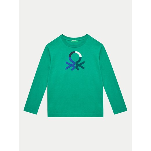 United Colors Of Benetton Bluzka 3I1XC10JN Zielony Regular Fit ze sklepu MODIVO w kategorii T-shirty chłopięce - zdjęcie 182602952