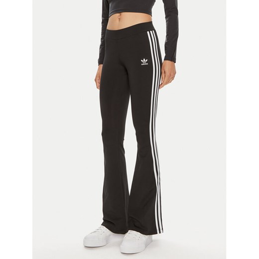 adidas Legginsy IN1100 Czarny Flared Fit ze sklepu MODIVO w kategorii Spodnie damskie - zdjęcie 182602953
