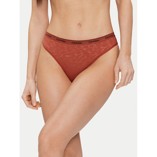 Calvin Klein Underwear Figi brazylijskie 000QD5233E Beżowy ze sklepu MODIVO w kategorii Majtki damskie - zdjęcie 182603013