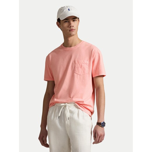 Polo Ralph Lauren T-Shirt 710969628005 Różowy Custom Slim Fit ze sklepu MODIVO w kategorii T-shirty męskie - zdjęcie 182603023