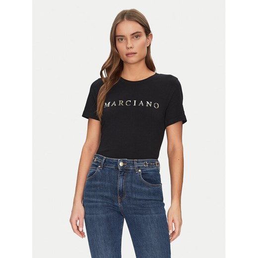 Marciano Guess T-Shirt 5GGI00 6008A Czarny Slim Fit ze sklepu MODIVO w kategorii Bluzki damskie - zdjęcie 182603150