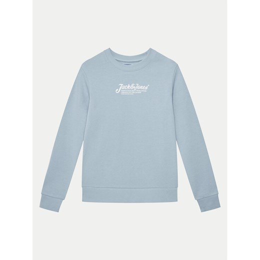 Jack&Jones Junior Bluza Beau 12269849 Błękitny Regular Fit ze sklepu MODIVO w kategorii Bluzy chłopięce - zdjęcie 182603161
