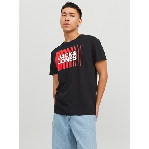 Jack&Jones T-Shirt Corp 12233999 Czarny Standard Fit ze sklepu MODIVO w kategorii T-shirty męskie - zdjęcie 182603190