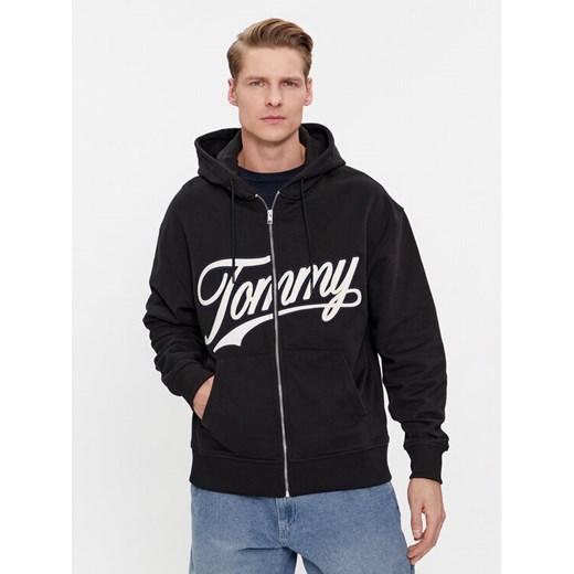 Tommy Jeans Bluza Letterman DM0DM18415 Czarny Relaxed Fit Tommy Jeans M MODIVO