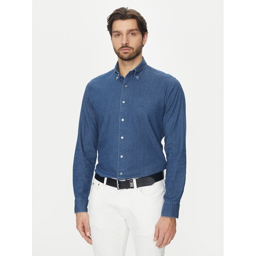 Michael Kors Koszula jeansowa MD0MD91441 Granatowy Slim Fit ze sklepu MODIVO w kategorii Koszule męskie - zdjęcie 182603231