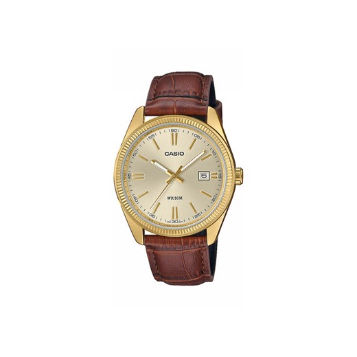 Casio Zegarek Timeless Collection MTP-1302PGL-9AVEF Brązowy ze sklepu MODIVO w kategorii Zegarki - zdjęcie 182603262