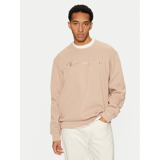 Champion Bluza 220272 Beżowy Relaxed Fit ze sklepu MODIVO w kategorii Bluzy męskie - zdjęcie 182603263