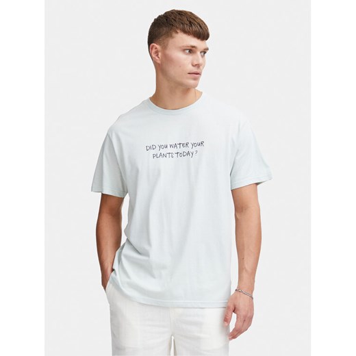 Solid T-Shirt Inam 21108141 Niebieski Regular Fit ze sklepu MODIVO w kategorii T-shirty męskie - zdjęcie 182603314